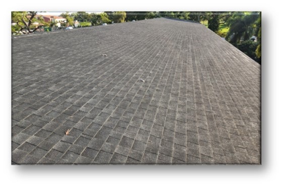 Completed gray shingle condo roof close-up – Lyndhurst