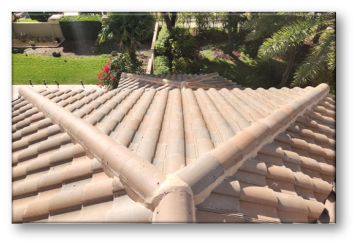 Clay tile roof ridge detail – Job 24-162