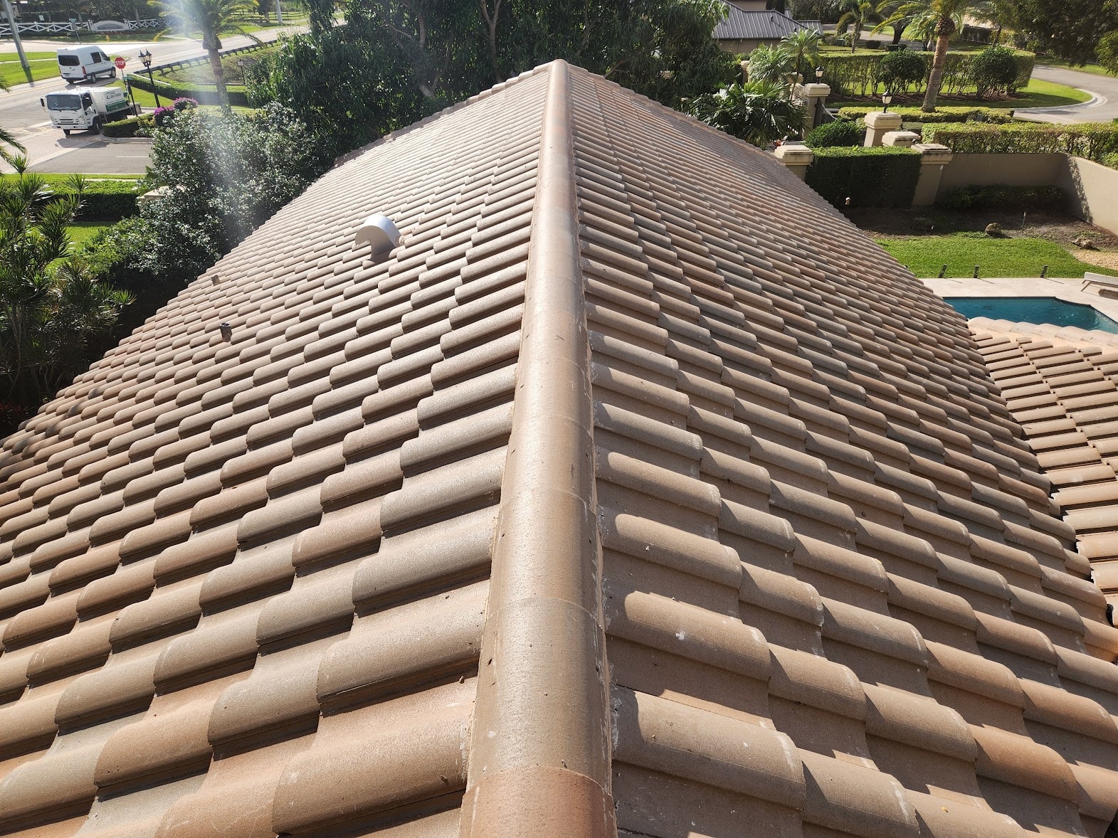 Completed barrel clay tile roof – Job 24-162