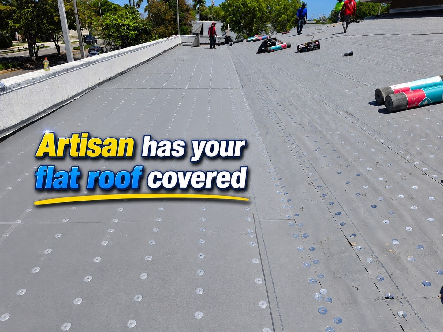 Artisan has your flat roof covered – Job 25-127 Northstar installation in progress