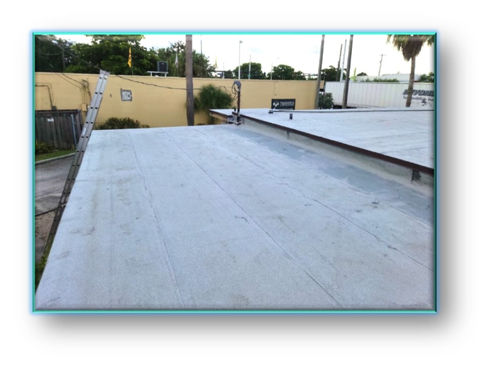 Completed flat roof membrane installation – Job 26-016
